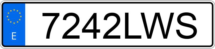 Numer rejestracyjny 7242LWS posiada FORD FOCUS