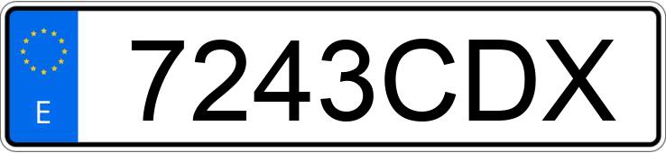 Numer rejestracyjny 7243CDX posiada VOLVO S60