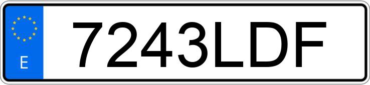 Numer rejestracyjny 7243LDF posiada SSANGYONG/KGM TIVOLI