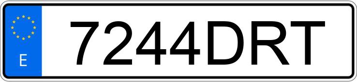 Numer rejestracyjny 7244DRT posiada AUDI S4 4.2 QUATTRO