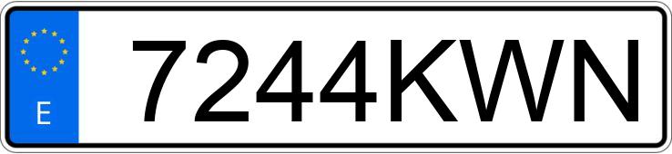 Numer rejestracyjny 7244KWN posiada VOLKSWAGEN TOUAREG Numer rejestracyjny 7244KWN posiada VOLKSWAGEN TOUAREG