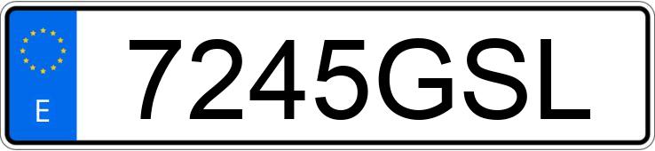 Numer rejestracyjny 7245GSL posiada VOLKSWAGEN GOLF Numer rejestracyjny 7245GSL posiada VOLKSWAGEN GOLF