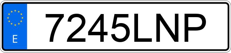 Numer rejestracyjny 7245LNP posiada BMW SERIE 3