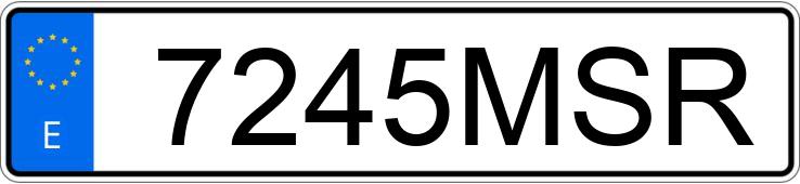 Numer rejestracyjny 7245MSR posiada BMW SERIE 4