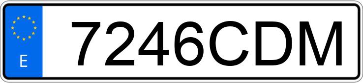 Numer rejestracyjny 7246CDM posiada RENAULT MEGANE