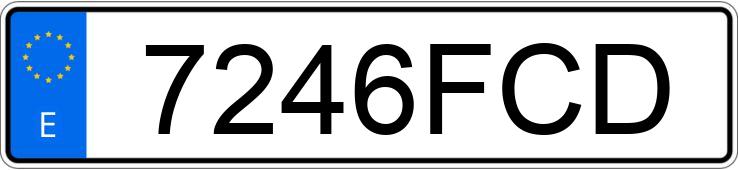 Numer rejestracyjny 7246FCD posiada VOLVO S40
