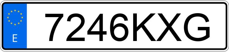 Numer rejestracyjny 7246KXG posiada TOYOTA COROLLA