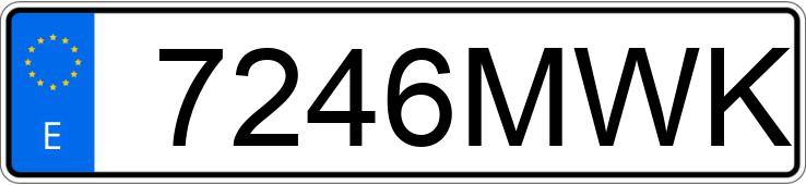 Numer rejestracyjny 7246MWK posiada HONDA CB 500