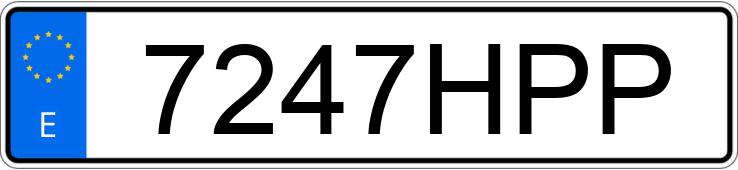 Numer rejestracyjny 7247HPP posiada MERCEDES CLA (117)