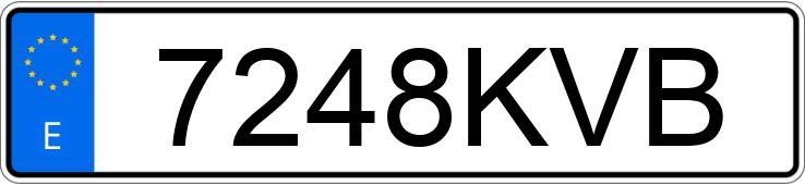 Numer rejestracyjny 7248KVB posiada FIAT 500