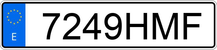 Numer rejestracyjny 7249HMF posiada AUDI A1 SPORTBACK