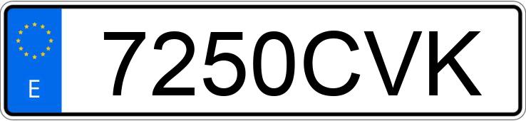 Numer rejestracyjny 7250CVK posiada AUDI A6