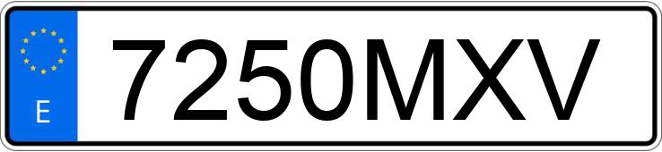 Numer rejestracyjny 7250MXV posiada VOLKSWAGEN TAIGO