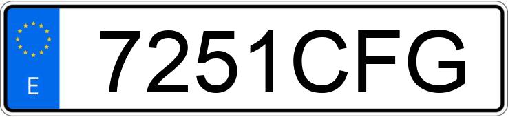 Numer rejestracyjny 7251CFG posiada SEAT TOLEDO