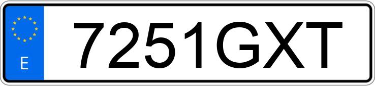 Numer rejestracyjny 7251GXT posiada MAN TGM