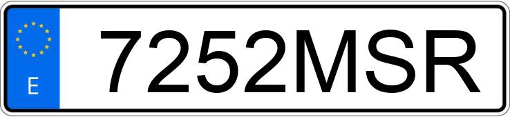 Numer rejestracyjny 7252MSR posiada MAZDA CX-60