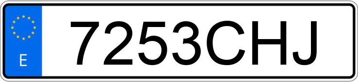 Numer rejestracyjny 7253CHJ posiada VOLKSWAGEN POLO