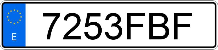 Numer rejestracyjny 7253FBF posiada NISSAN CABSTAR