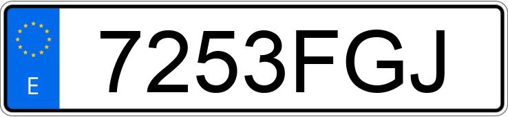 Numer rejestracyjny 7253FGJ posiada CITROEN XSARA