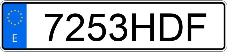 Numer rejestracyjny 7253HDF posiada CITROEN C3