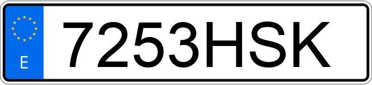 Numer rejestracyjny 7253HSK posiada TOYOTA AVENSIS Numer rejestracyjny 7253HSK posiada TOYOTA AVENSIS