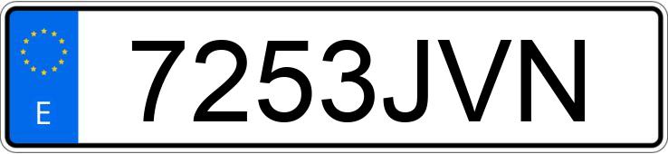 Numer rejestracyjny 7253JVN posiada PEUGEOT 308