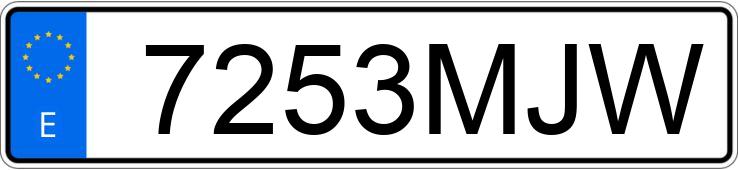 Numer rejestracyjny 7253MJW posiada AUDI A5 SPORTBACK