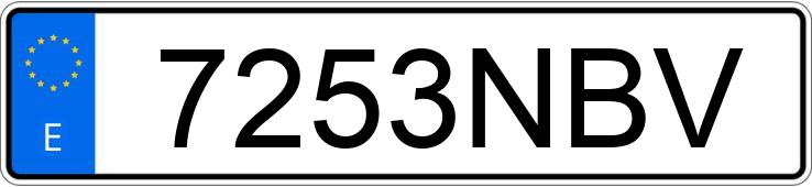 Numer rejestracyjny 7253NBV posiada MG HS