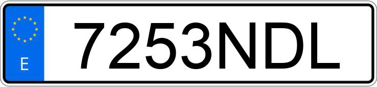 Numer rejestracyjny 7253NDL posiada POLESTAR 2