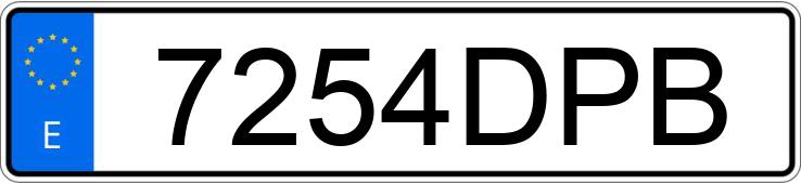 Numer rejestracyjny 7254DPB posiada VOLVO V50