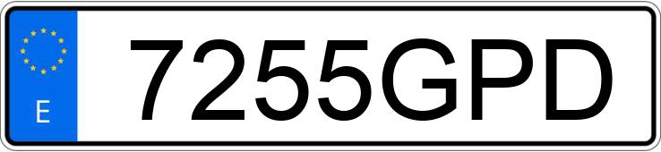 Numer rejestracyjny 7255GPD posiada BMW SERIE 3