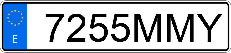Numer rejestracyjny 7255MMY posiada MERCEDES SLK (170-171)