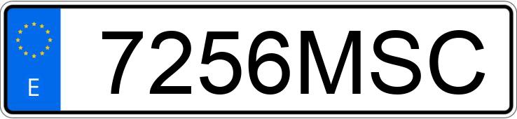 Numer rejestracyjny 7256MSC posiada PEUGEOT 3008