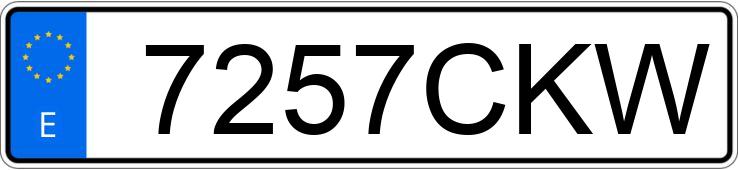 Numer rejestracyjny 7257CKW posiada MERCEDES E (211)