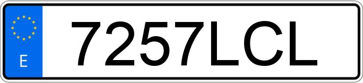 Numer rejestracyjny 7257LCL posiada PEUGEOT RIFTER