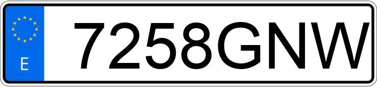 Numer rejestracyjny 7258GNW posiada MERCEDES B (245)