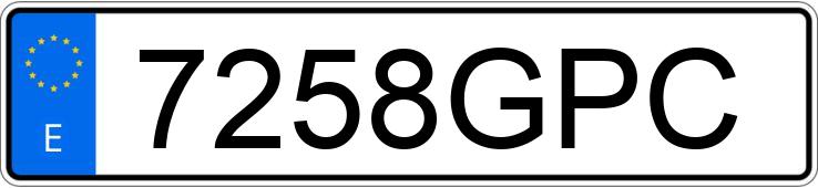 Numer rejestracyjny 7258GPC posiada BMW SERIE 3