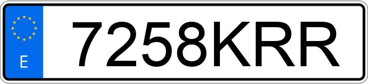 Numer rejestracyjny 7258KRR posiada OPEL MOVANO Numer rejestracyjny 7258KRR posiada OPEL MOVANO