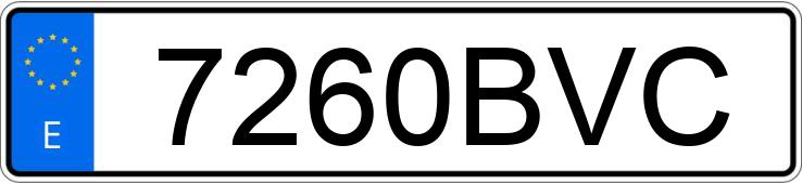 Numer rejestracyjny 7260BVC posiada TOYOTA YARIS