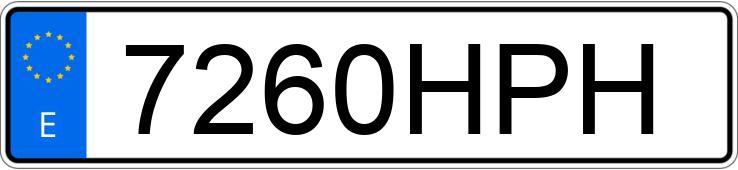 Numer rejestracyjny 7260HPH posiada SEAT IBIZA Numer rejestracyjny 7260HPH posiada SEAT IBIZA