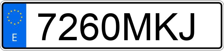 Numer rejestracyjny 7260MKJ posiada AUDI Q7