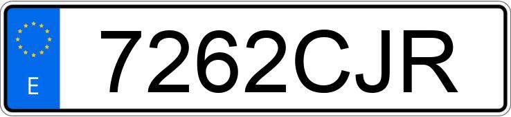 Numer rejestracyjny 7262CJR posiada AUDI A4