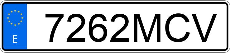 Numer rejestracyjny 7262MCV posiada SKODA OCTAVIA