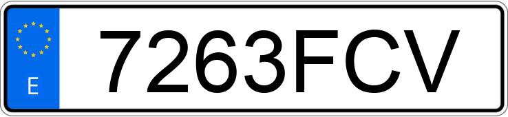 Numer rejestracyjny 7263FCV posiada YAMAHA TT-R125