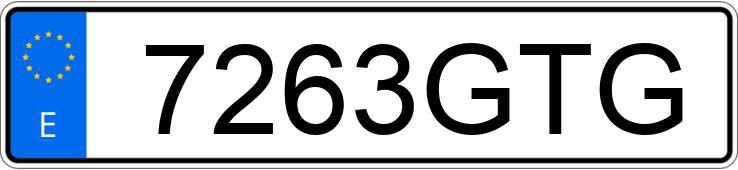 Numer rejestracyjny 7263GTG posiada VOLKSWAGEN GOLF Numer rejestracyjny 7263GTG posiada VOLKSWAGEN GOLF