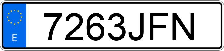 Numer rejestracyjny 7263JFN posiada FORD KUGA