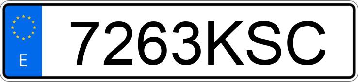 Numer rejestracyjny 7263KSC posiada MERCEDES CLA (117)