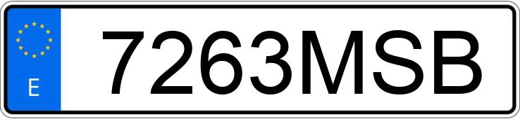 Numer rejestracyjny 7263MSB posiada TOYOTA C-HR