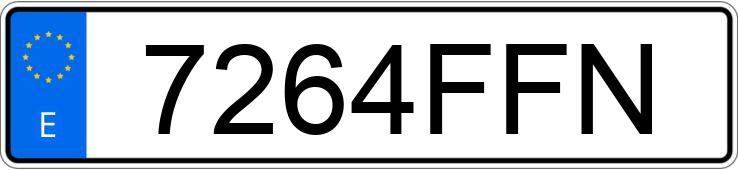 Numer rejestracyjny 7264FFN posiada BMW SERIE 5