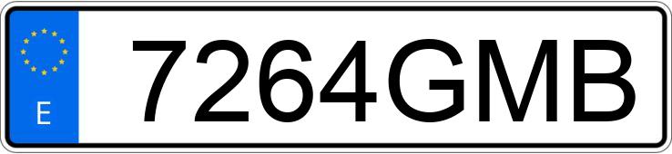 Numer rejestracyjny 7264GMB posiada FORD C-MAX